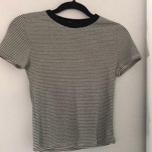 black and white cute striped shirt